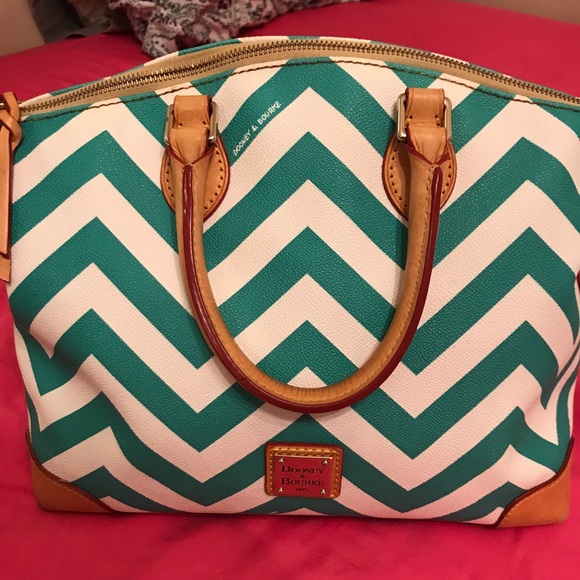 dooney and bourke chevron satchel